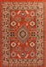 HMC cashmere 5568 terra Orange Living Room Moroccan Rug.