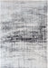 Louis de Poortere mad men 8926 black and white Black, Ivory Living Room Flat Weave Rug.