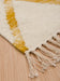 Asiatic hackney kelims diamond yellow Yellow, Ivory  Wool Rug.