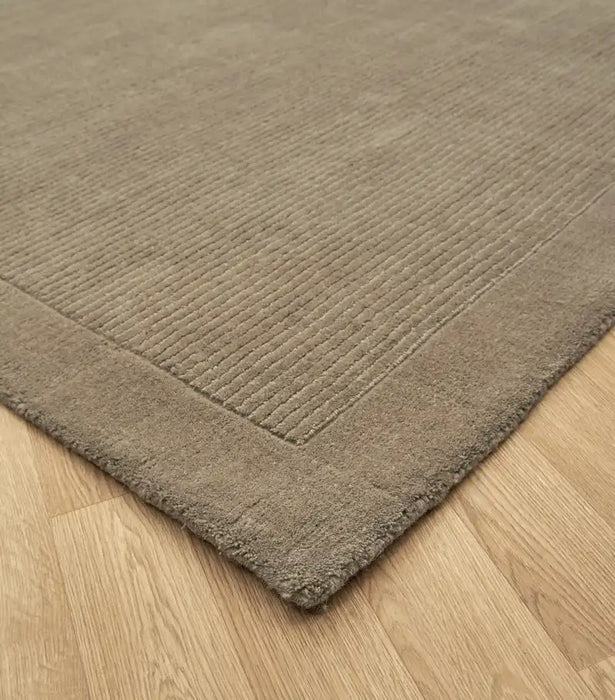 Asiatic york york taupe Brown, Beige Living Room Wool Rug.