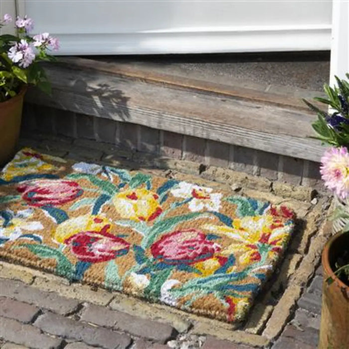Tulips Laura Ashley China Blue doormat 582218 Rug
