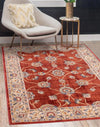 URCO orient urco 5929 terracotta Multicoloured, Orange Living Room Moroccan Rug.