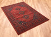Mastercraft kashqai 4345 300 Red Living Room Wool Rug.