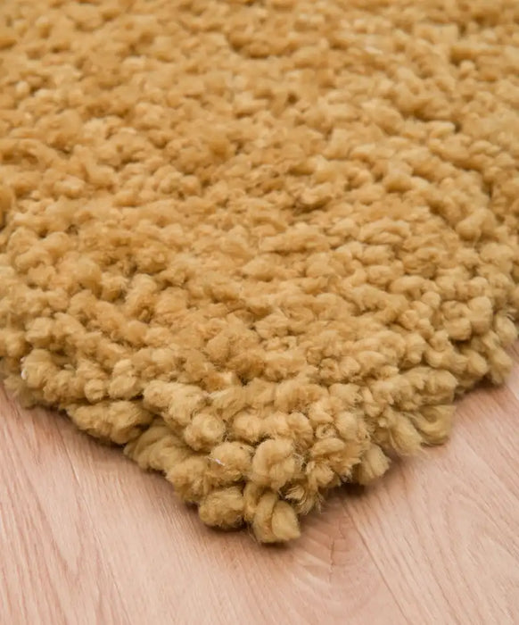 Asiatic asiatic spiral mustard Yellow Living Room Shaggy Rug.