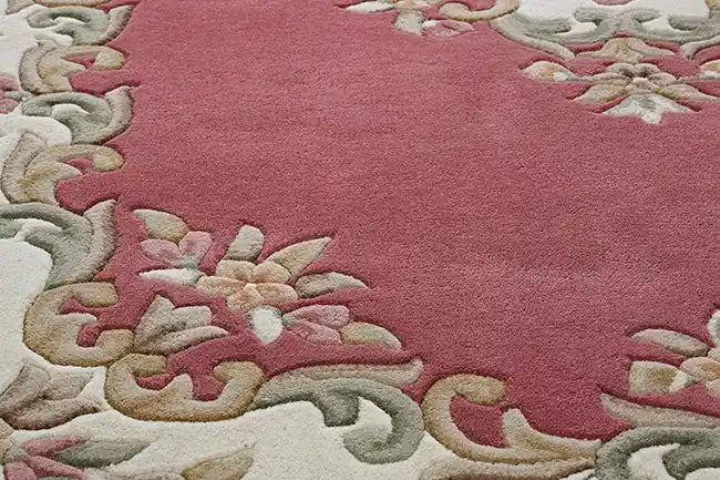Oriental Weavers royal indian rose Pink Living Room Wool Rug.