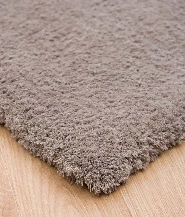Asiatic lulu stone Grey, Beige Living Room Shaggy Rug.