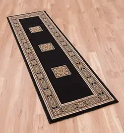 Mastercraft da vinci 057 0801 3333 Black Living Room  Rug.