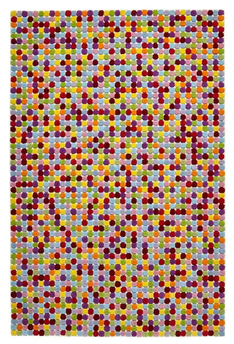 Think Rugs prism think pr429 multi Multicoloured Living Room Wool Rug.