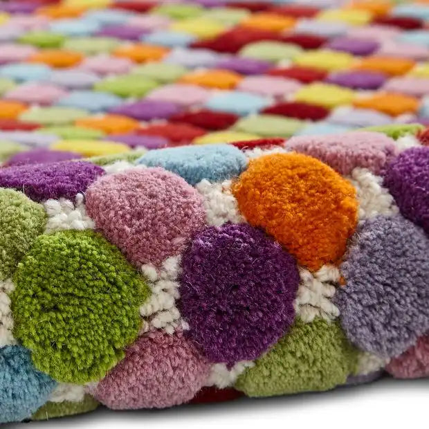 Think Rugs prism think pr429 multi Multicoloured Living Room Wool Rug.