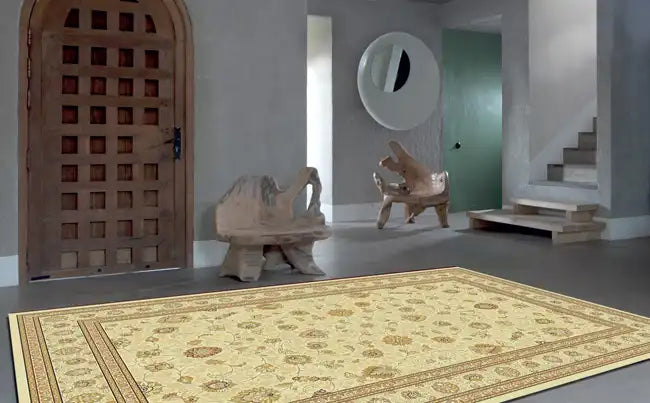 Mastercraft noble art 6529 190 Beige, Ivory Living Room  Rug.