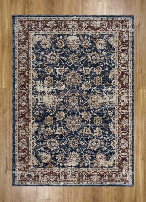 Mastercraft alhambra 6549a dark blue Blue Living Room  Rug.