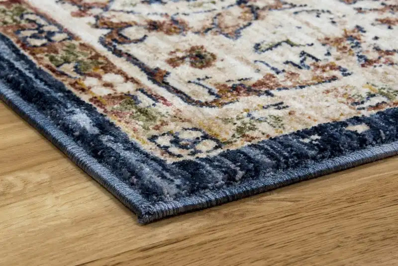 Mastercraft alhambra 6549a light blue dark blue Blue Living Room  Rug.