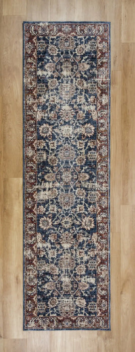 Mastercraft alhambra 6549a dark blue Blue Living Room  Rug.