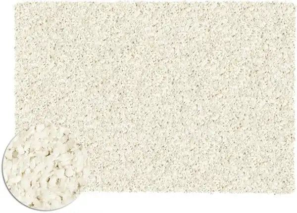 Mastercraft twilight 39001 6926 chalk Beige, Ivory Living Room Shaggy Rug.