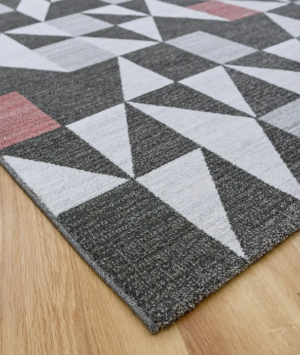 Mastercraft liberty 34002 3111 Grey, Ivory, Multicoloured Living Room Floral Rug.