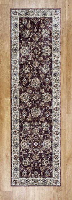 Mastercraft alhambra 6992a dark blue red Purple, Red Living Room  Rug.