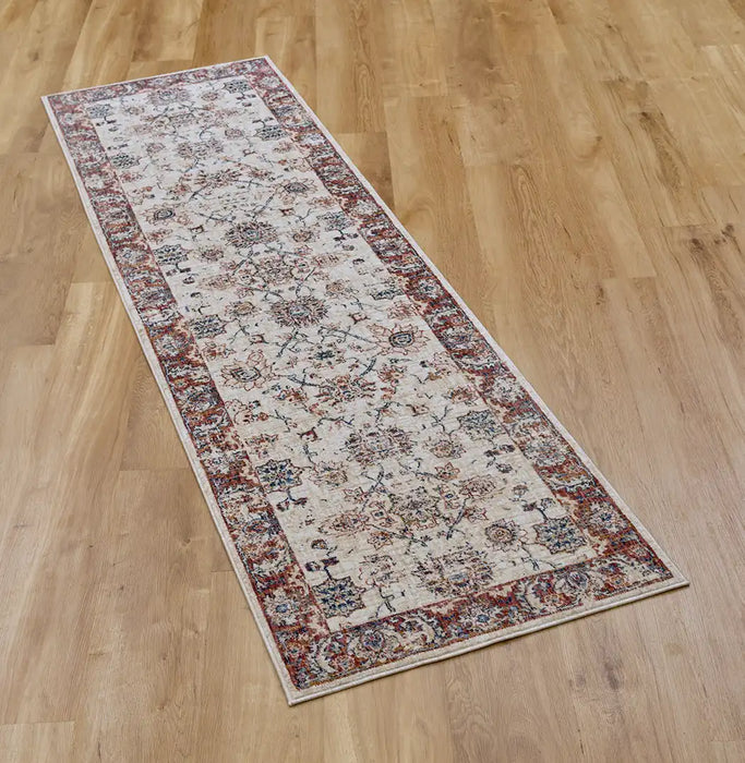 Mastercraft alhambra 6549a ivory Ivory, Red Living Room  Rug.