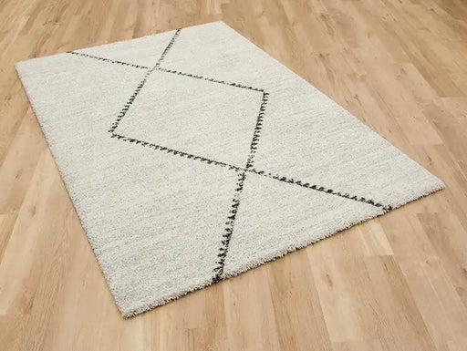 Mastercraft mehari 023 0229 6288 Ivory Living Room Shaggy Rug.