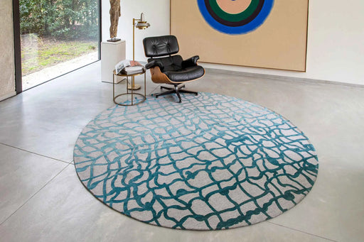 Louis de Poortere mad men dedalo 9203 blue marine Blue Living Room Flat Weave Rug.
