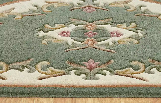 Oriental Weavers royal indian green Green Living Room Wool Rug.