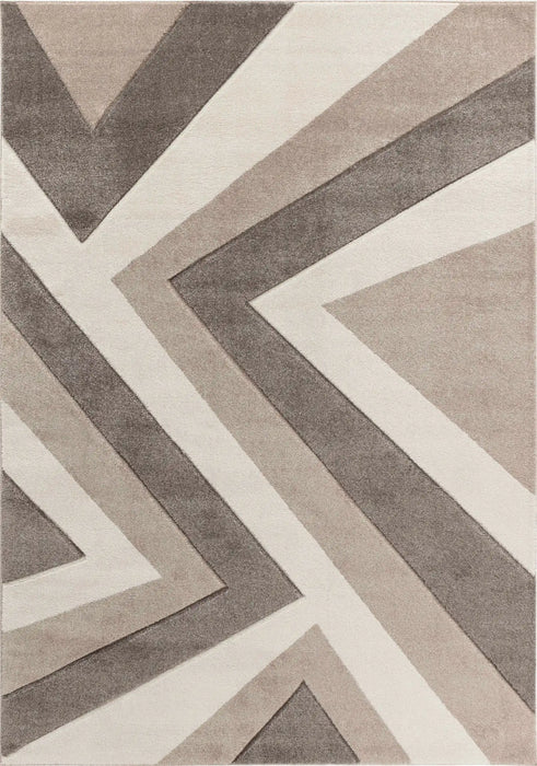 Serdim Rugs valencia 740 beige Beige Living Room Geometric Rug.