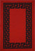 Serdim Rugs gel back 413 red black Black, Red Living Room Geometric Rug.