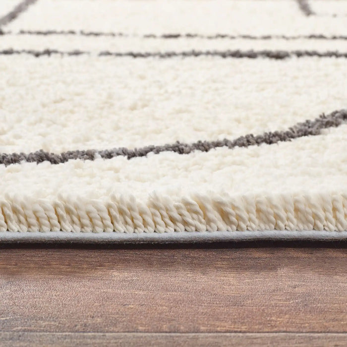 Origins artisan origins picasso Grey, Ivory Living Room Shaggy Rug.