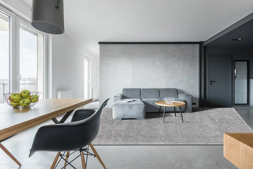 Asiatic ritchie light grey Grey Living Room Shaggy Rug.