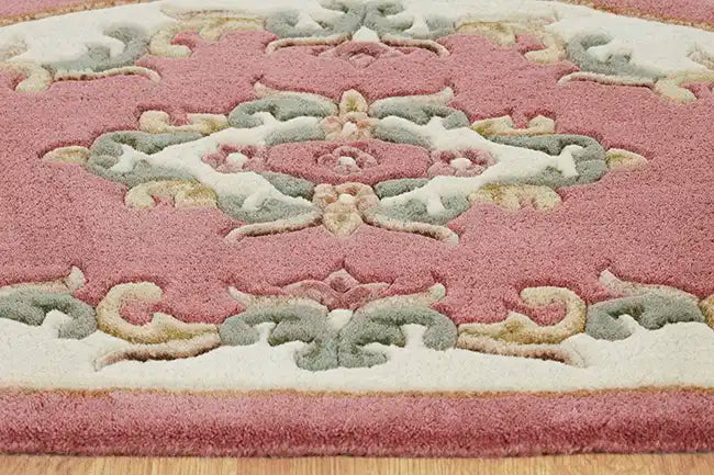 Oriental Weavers royal indian rose Pink Living Room Wool Rug.