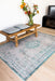 Louis de Poortere fading world medallion 8259 jade oyster Green, Ivory, Multicoloured Living Room Flat Weave Rug.