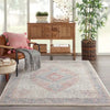 Nourison Delivered in 6 weeks   USA homestead hms03 blue grey Blue, Grey, Multicoloured Living Room  Rug.