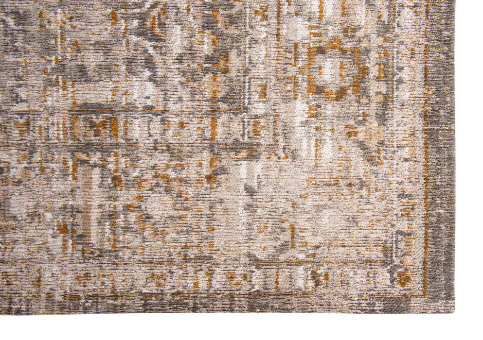 Louis de Poortere antiquarian 8884 ushak suleimangrey Beige Living Room Flat Weave Rug.