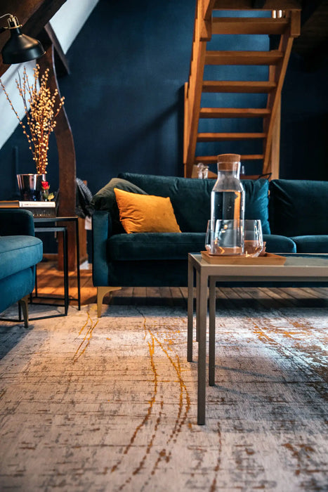Mad Men Columbus Gold 8419 Grey Rug — RugsDirect Online