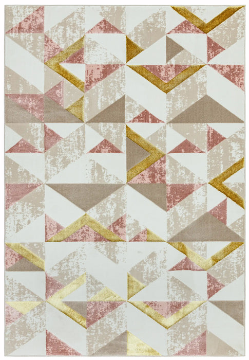 Asiatic orion or10 flag pink Ivory, Multicoloured, Pink Living Room  Rug.