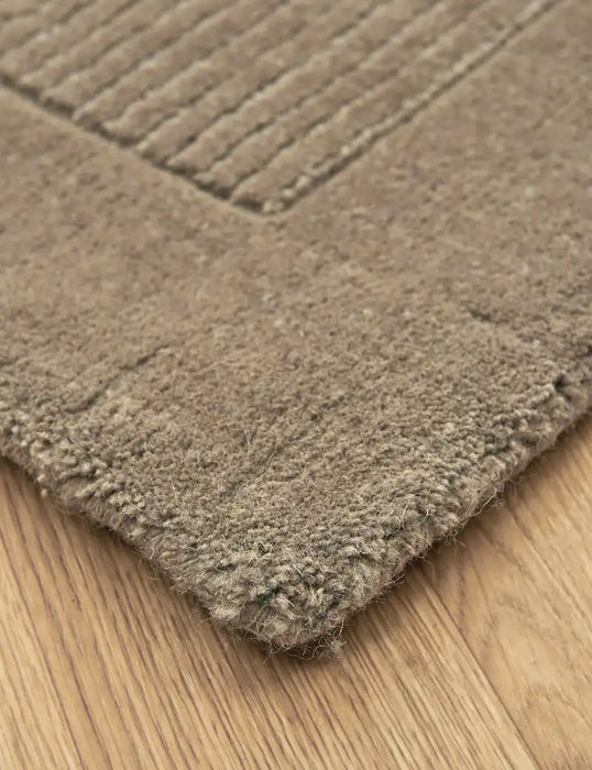 Asiatic york york taupe Brown, Beige Living Room Wool Rug.