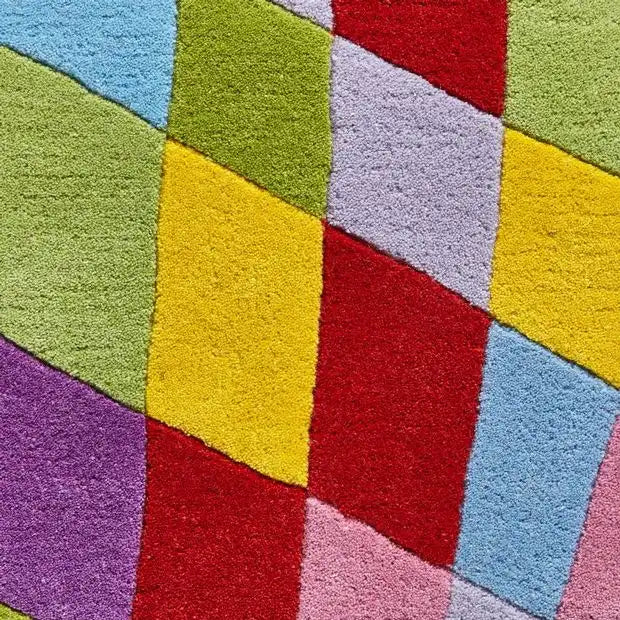 Think Rugs prism think pr101 multi Multicoloured Living Room Wool Rug.