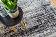 Louis de Poortere mad men 8926 black and white Black, Ivory Living Room Flat Weave Rug.