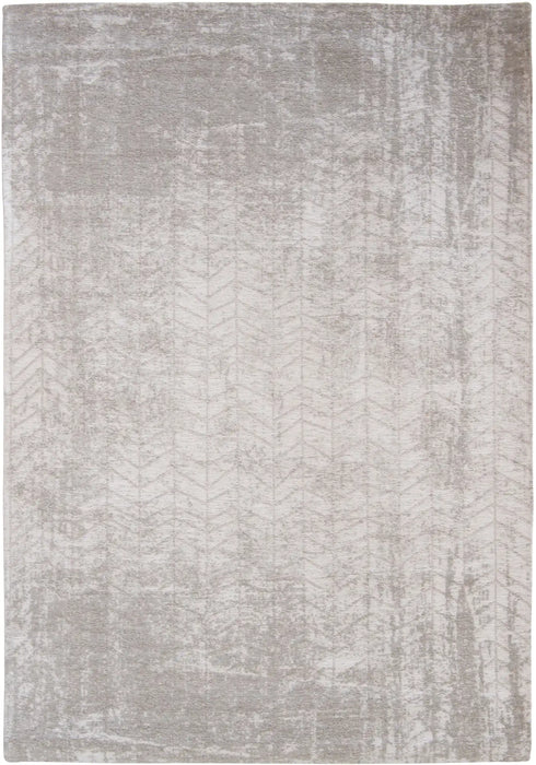 Louis de Poortere mad men jacobs ladder 8929 white plains Grey, Ivory Living Room Flat Weave Rug.