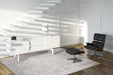 Louis de Poortere mad men jacobs ladder 8929 white plains Grey, Ivory Living Room Flat Weave Rug.