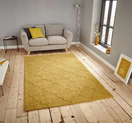 HK 8583 Yellow Rug