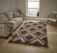 Think Rugs shaggy noble house 8199 brown Brown   Rug.