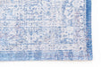 Louis de Poortere fading world medallion 9065 grey jeans Blue Living Room Flat Weave Rug.