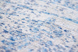 Louis de Poortere fading world medallion 9065 grey jeans Blue Living Room Flat Weave Rug.