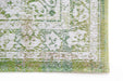 Louis de Poortere fading world medallion 9066 grey forest Grey, Ivory, Multicoloured Living Room Flat Weave Rug.