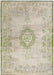Louis de Poortere fading world medallion 9066 grey forest Grey, Ivory, Multicoloured Living Room Flat Weave Rug.