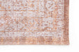 Louis de Poortere fading world medallion 9067 salmon Pink Living Room Flat Weave Rug.