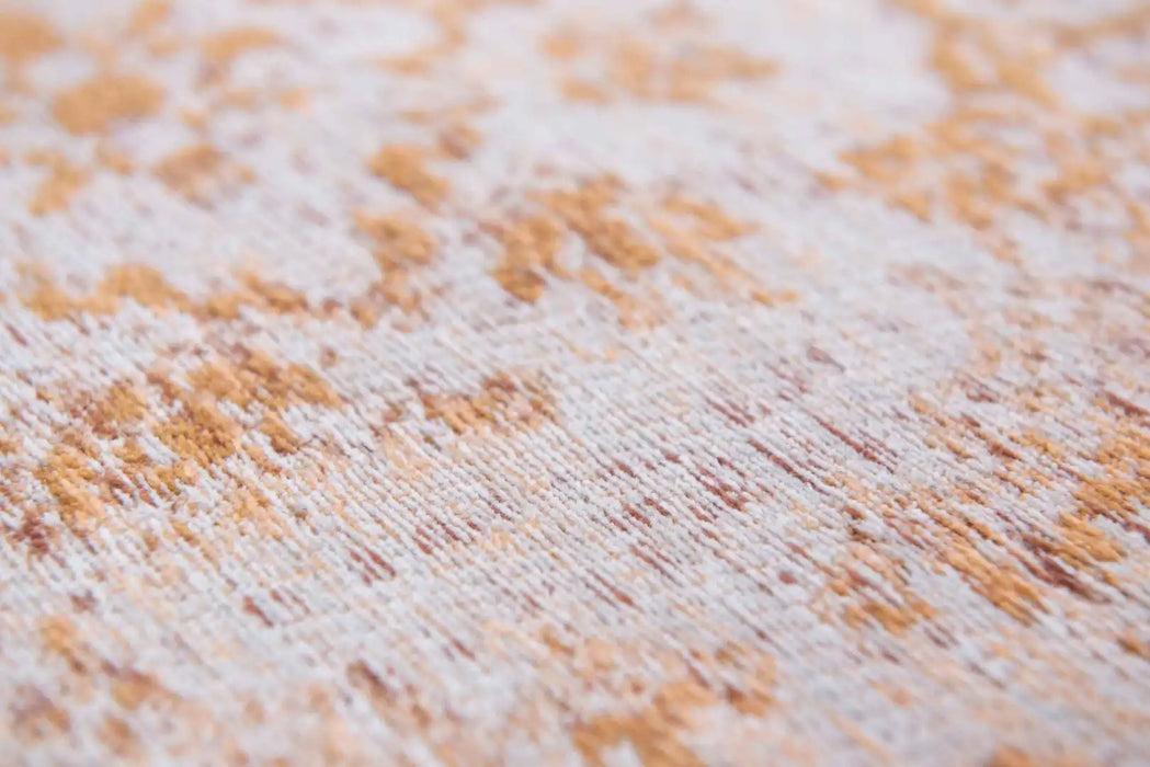 Louis de Poortere fading world medallion 9067 salmon Pink Living Room Flat Weave Rug.