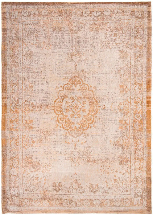 Louis de Poortere fading world medallion 9067 salmon Pink Living Room Flat Weave Rug.