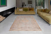 Louis de Poortere fading world medallion 9067 salmon Pink Living Room Flat Weave Rug.