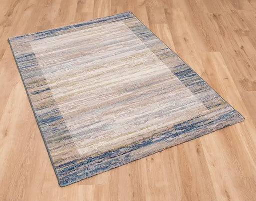 Mastercraft galleria 063 0138 6191 blue Blue, Multicoloured Living Room Moroccan Rug.